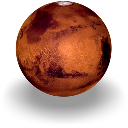 An icon of the planet Mars, 256 x 256