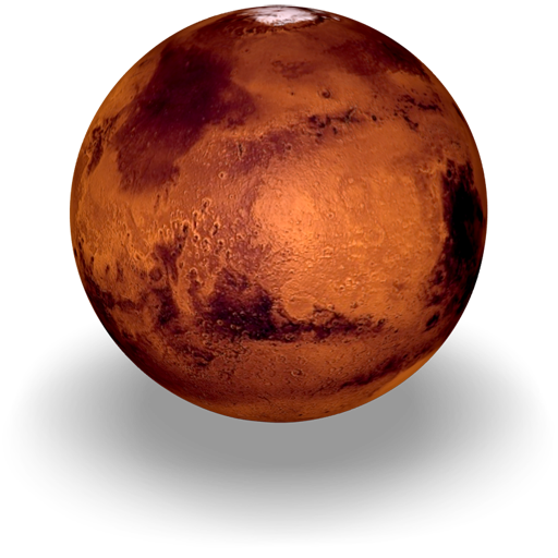 An icon of the planet Mars, 512 x 512